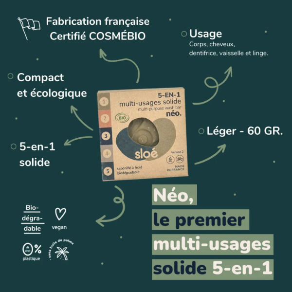 SLOE Savon multi usages 5 en 1 - 55g – Image 4