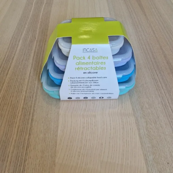 INCASA 4 Boites alimentaires rétractables – Image 4