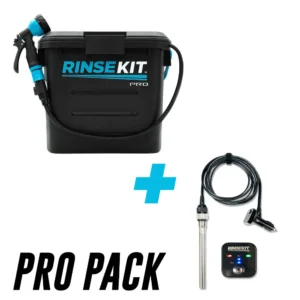 RINSEKIT PRO eau chaude- Douche portable autonome (Batterie + chauffe eau intégré) 13,3 L